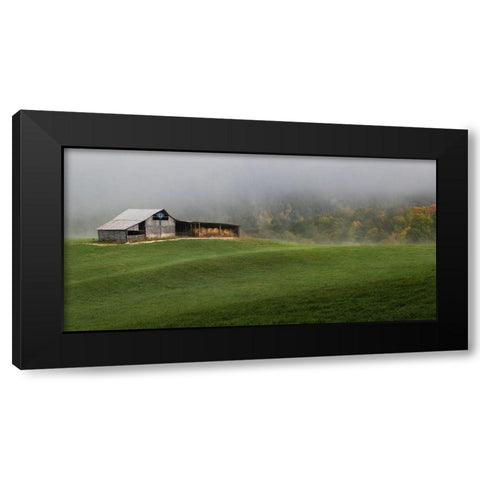 Mountain Air Black Modern Wood Framed Art Print by Head, Danny