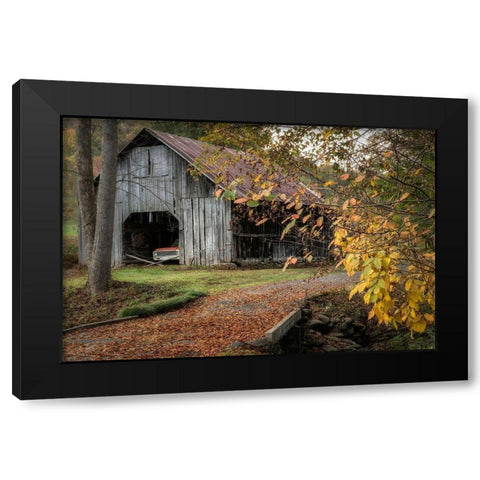 Dads Truck Black Modern Wood Framed Art Print by Head, Danny