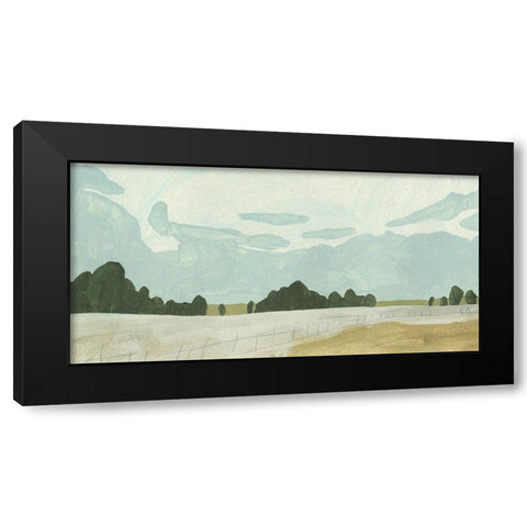 Farmland Study II Black Modern Wood Framed Art Print with Double Matting by Caroline, Emma