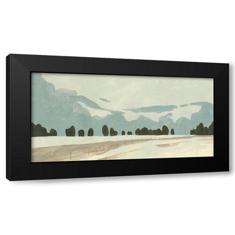 Farmland Study IV Black Modern Wood Framed Art Print with Double Matting by Caroline, Emma