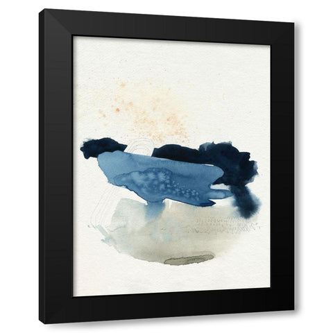 Deep Valley Blues I Black Modern Wood Framed Art Print with Double Matting by Popp, Grace