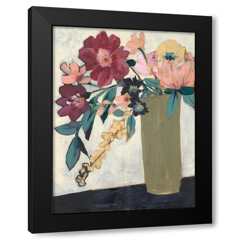 Jeweled Arrangement I Black Modern Wood Framed Art Print with Double Matting by Goldberger, Jennifer