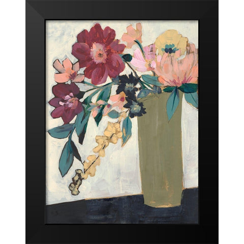 Jeweled Arrangement I Black Modern Wood Framed Art Print by Goldberger, Jennifer