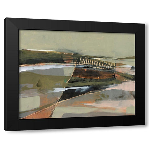 Refracted Horizon II Black Modern Wood Framed Art Print with Double Matting by Goldberger, Jennifer