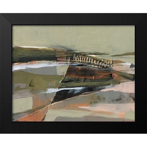 Refracted Horizon II Black Modern Wood Framed Art Print by Goldberger, Jennifer