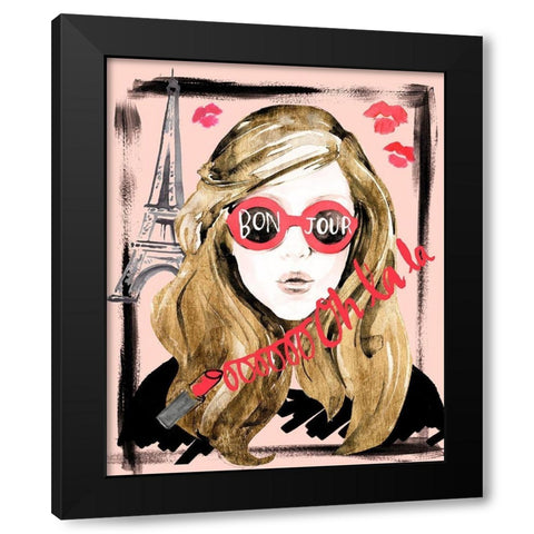 Shades of Style II Black Modern Wood Framed Art Print with Double Matting by Parker, Jennifer Paxton