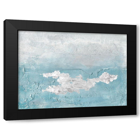 Blue Mist I Black Modern Wood Framed Art Print by Bramma, Lila