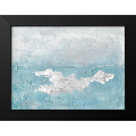 Blue Mist I Black Modern Wood Framed Art Print by Bramma, Lila