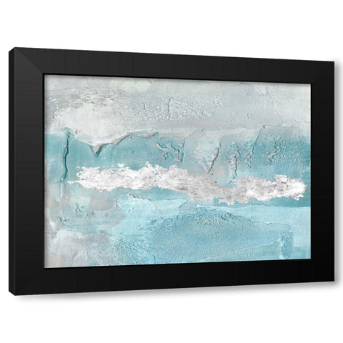 Blue Mist II Black Modern Wood Framed Art Print by Bramma, Lila