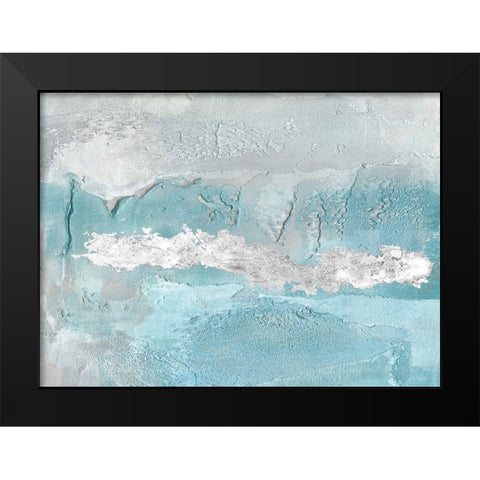 Blue Mist II Black Modern Wood Framed Art Print by Bramma, Lila