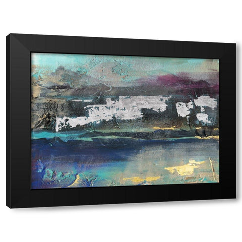 Mysteri II Black Modern Wood Framed Art Print with Double Matting by Bramma, Lila