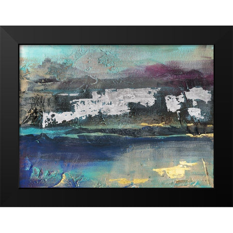 Mysteri II Black Modern Wood Framed Art Print by Bramma, Lila