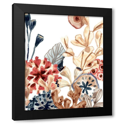 Ocean Chorus III Black Modern Wood Framed Art Print by Vess, June Erica