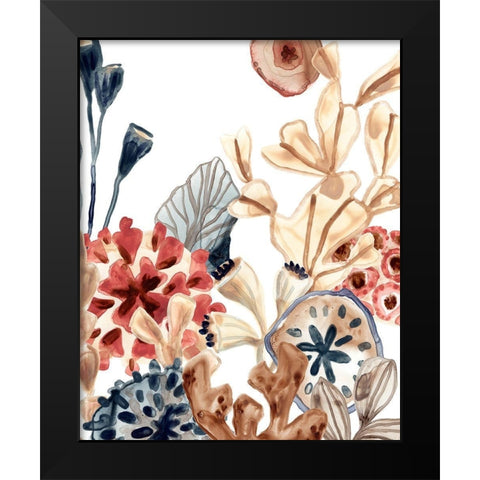 Ocean Chorus III Black Modern Wood Framed Art Print by Vess, June Erica