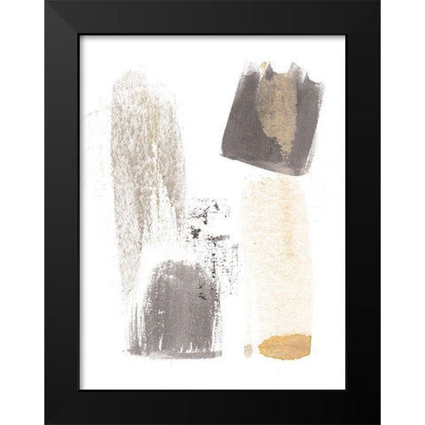 Yellow Fields III Black Modern Wood Framed Art Print by Wang, Melissa