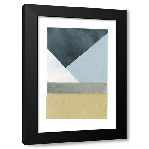 Mountain View Collage I Black Modern Wood Framed Art Print by Caroline, Emma