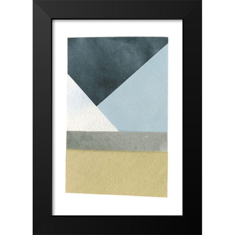 Mountain View Collage I Black Modern Wood Framed Art Print by Caroline, Emma