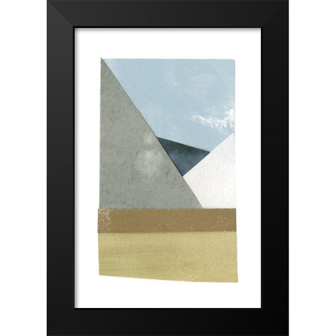 Mountain View Collage II Black Modern Wood Framed Art Print by Caroline, Emma