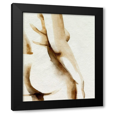 Comfortable I Black Modern Wood Framed Art Print with Double Matting by Popp, Grace