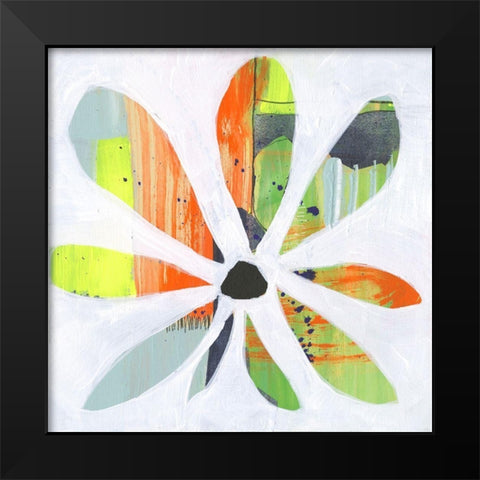 Pin Wheel I Black Modern Wood Framed Art Print by Goldberger, Jennifer