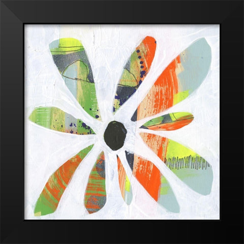 Pin Wheel II Black Modern Wood Framed Art Print by Goldberger, Jennifer