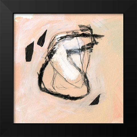 Broken Glass V Black Modern Wood Framed Art Print by Parker, Jennifer Paxton