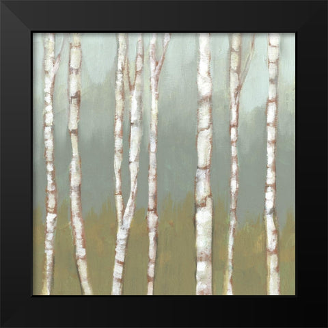 Simple Birchline I Black Modern Wood Framed Art Print by Goldberger, Jennifer