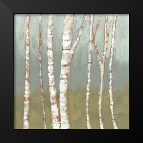 Simple Birchline II Black Modern Wood Framed Art Print by Goldberger, Jennifer