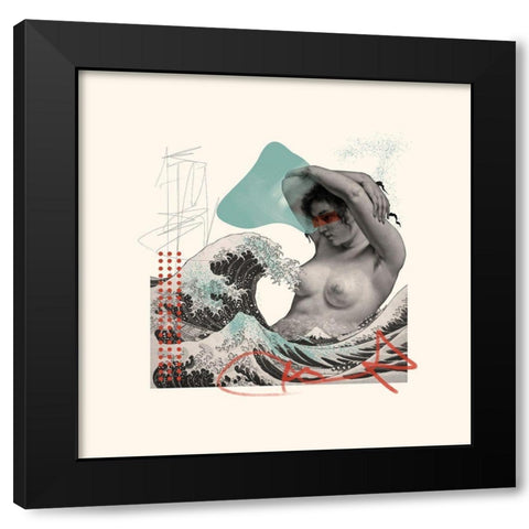 Lost Lullaby VI Black Modern Wood Framed Art Print with Double Matting by Wang, Melissa