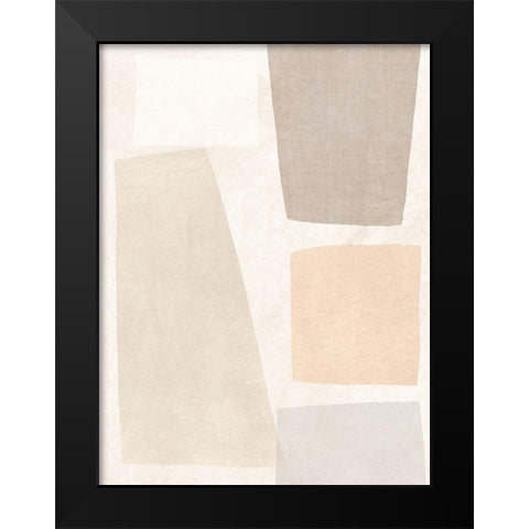 Block Magnetism I Black Modern Wood Framed Art Print by Vess, June Erica