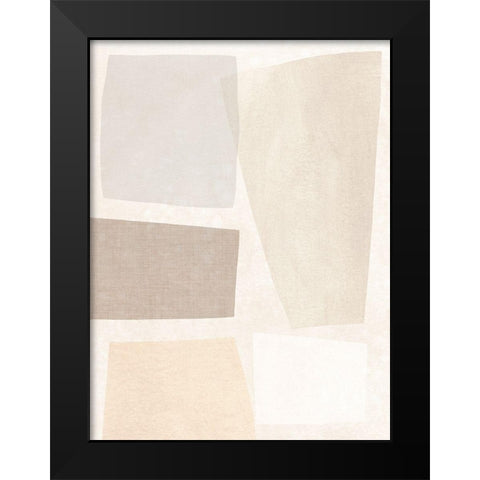 Block Magnetism II Black Modern Wood Framed Art Print by Vess, June Erica