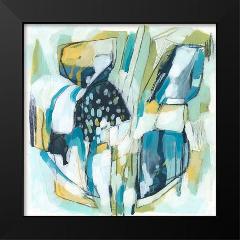 Orbit Gesture I Black Modern Wood Framed Art Print by Vess, June Erica