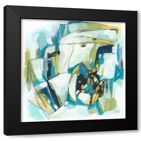 Orbit Gesture II Black Modern Wood Framed Art Print with Double Matting by Vess, June Erica