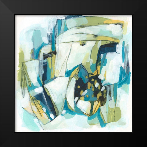 Orbit Gesture II Black Modern Wood Framed Art Print by Vess, June Erica