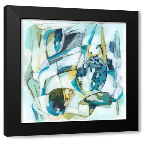 Orbit Gesture III Black Modern Wood Framed Art Print by Vess, June Erica