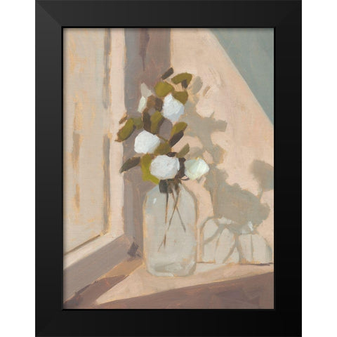 Window Bouquet II Black Modern Wood Framed Art Print by Green, Jacob
