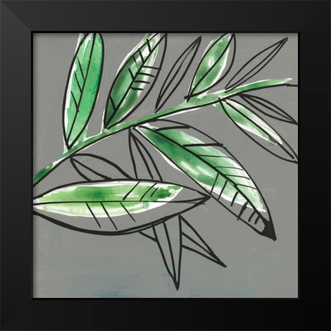 Tropic Botanicals I Black Modern Wood Framed Art Print by Goldberger, Jennifer