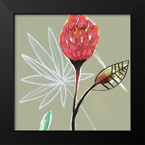 Tropic Botanicals VI Black Modern Wood Framed Art Print by Goldberger, Jennifer