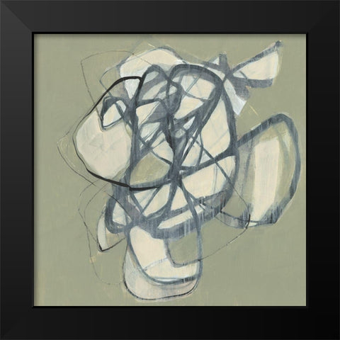 Interweb I Black Modern Wood Framed Art Print by Goldberger, Jennifer