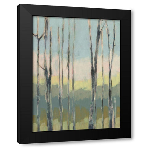 Horizon Through the Trees I Black Modern Wood Framed Art Print with Double Matting by Goldberger, Jennifer