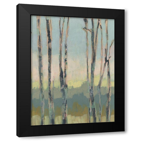 Horizon Through the Trees II Black Modern Wood Framed Art Print with Double Matting by Goldberger, Jennifer