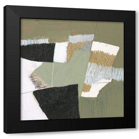 Olive Black and Gold I Black Modern Wood Framed Art Print with Double Matting by Goldberger, Jennifer