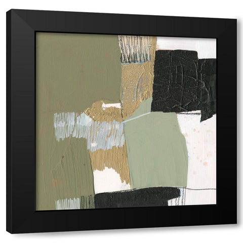 Olive Black and Gold II Black Modern Wood Framed Art Print with Double Matting by Goldberger, Jennifer