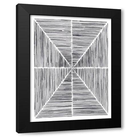 Vibrato I Black Modern Wood Framed Art Print by Lam, Vanna