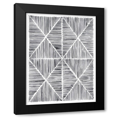 Vibrato II Black Modern Wood Framed Art Print by Lam, Vanna