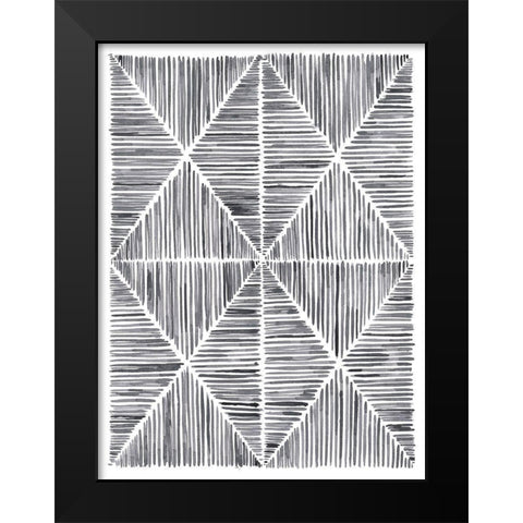 Vibrato II Black Modern Wood Framed Art Print by Lam, Vanna