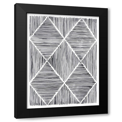 Vibrato III Black Modern Wood Framed Art Print by Lam, Vanna