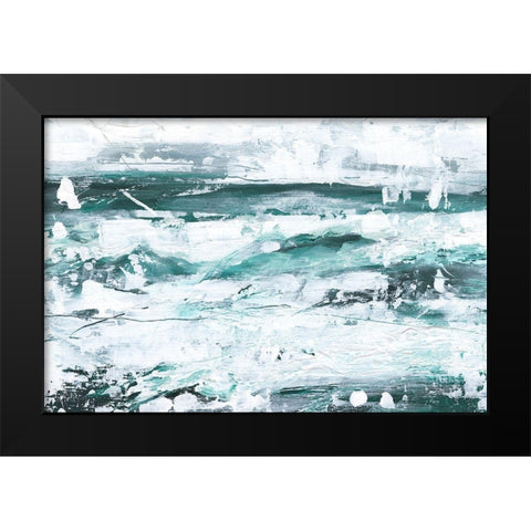 Misty Waves II Black Modern Wood Framed Art Print by Harper, Ethan