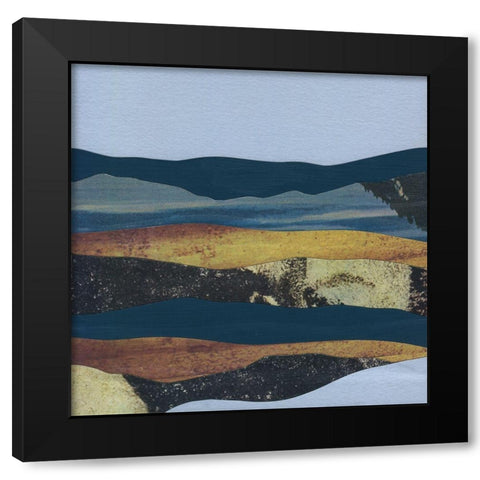 Mountain Series #4 Black Modern Wood Framed Art Print by Rau, Lorelle
