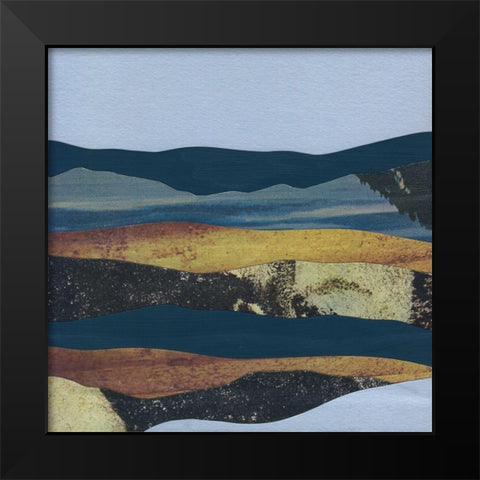 Mountain Series #4 Black Modern Wood Framed Art Print by Rau, Lorelle